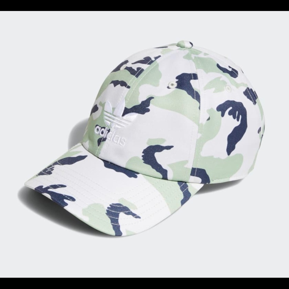 Adidas men’s relaxed camo trefoil hat-adjustable